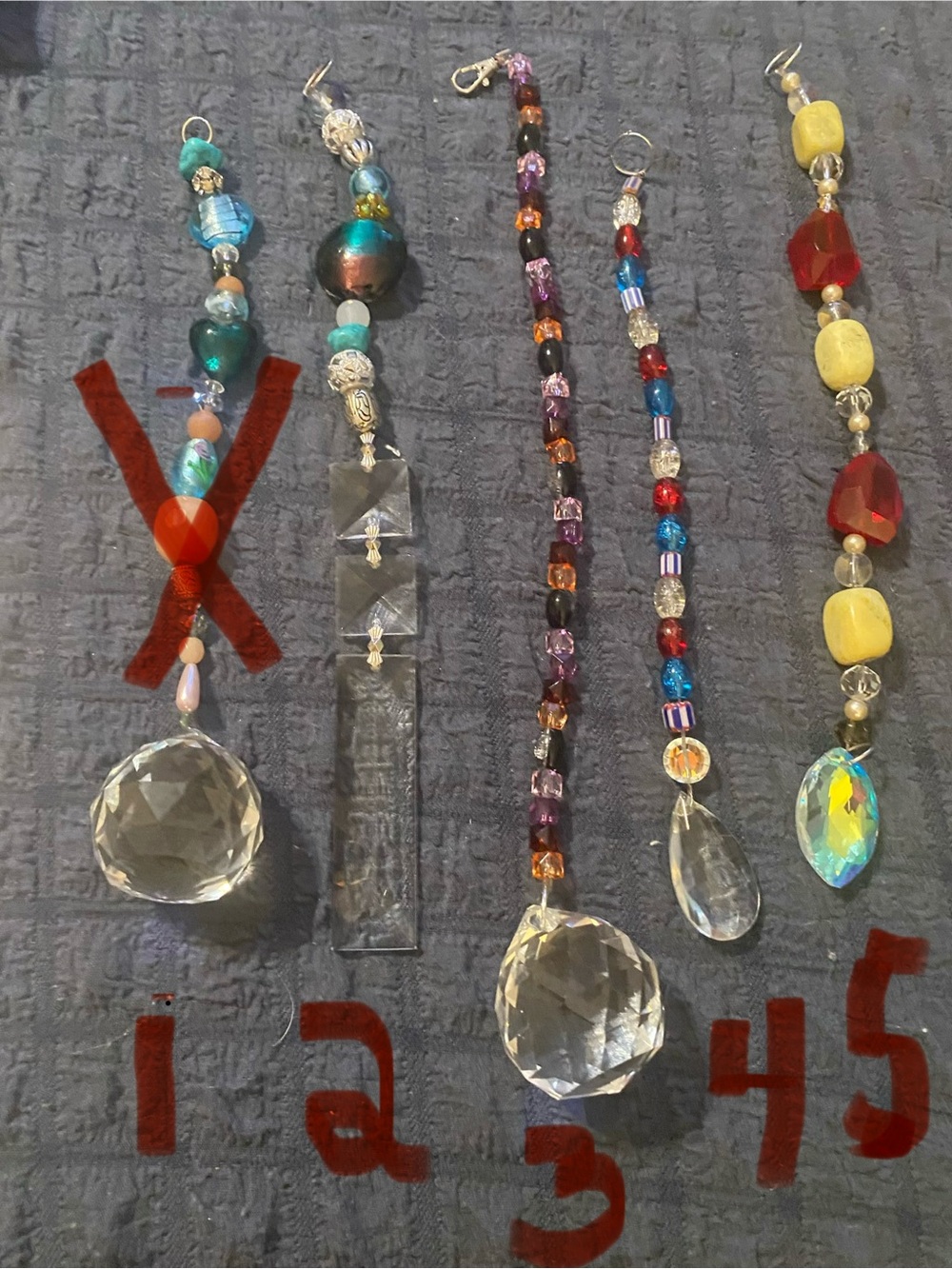 Handcrafted Crystal Sun Catchers. Pick Your Favorite. Crystal, Stones or Beads